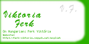 viktoria ferk business card