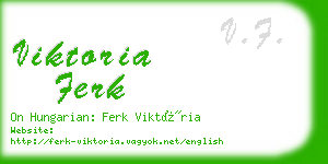 viktoria ferk business card